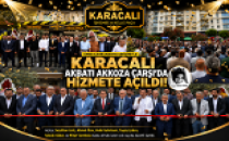  KARACALI RESTORAN’IN AÇILIŞINDA İZDİHAM YAŞANDI
